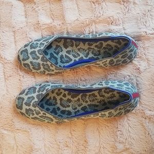 Rothy's The Flat Grey Leopard print